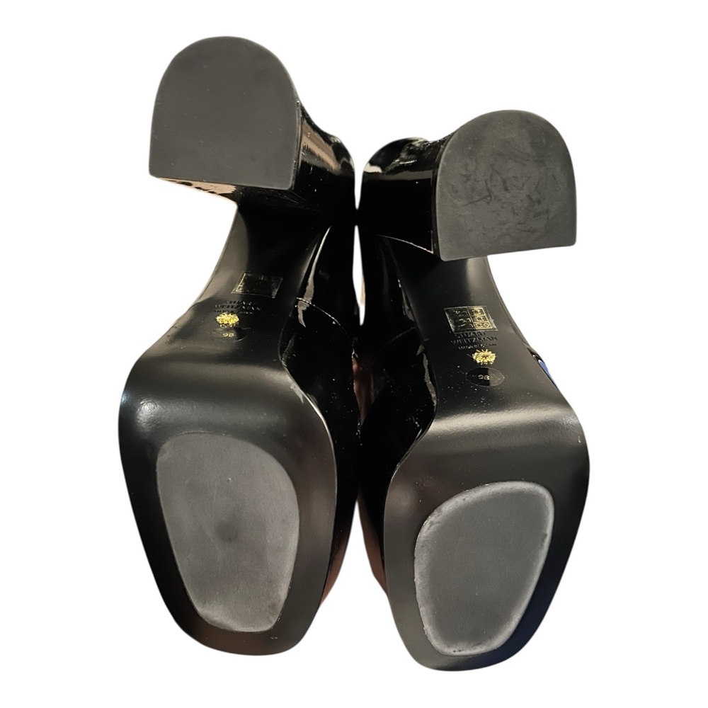 Stuart Weitzman Skyhigh 145 Mary Jane Platform Pumps Black Patent 9B New in Box - Picture 6 of 14